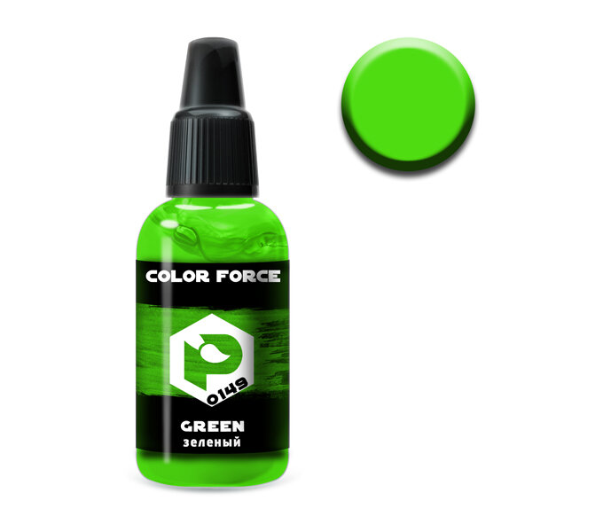 Pacific88 0149 Краска акриловая Aero Color Force зеленый 18 мл. 