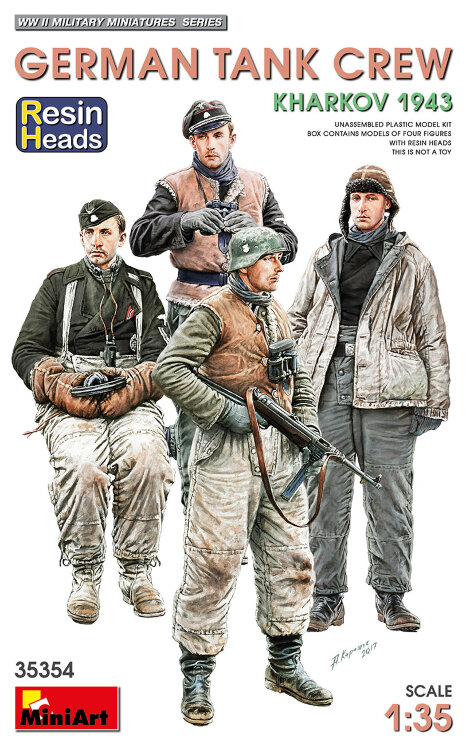 Miniart 35354 Немецкий танковый экипаж. Харьков 1943 г. 1/35