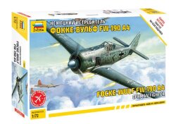 Звезда 7304 Немецкий истребитель Фокке-Вульф FW-190 A4 1/72