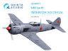 Quinta Studio QD48015 3D Декаль интерьера кабины Ла-11 (ARK) 1/48