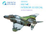 Quinta Studio QD32039 3D Декаль интерьера кабины F-4E (Revell) 1/32