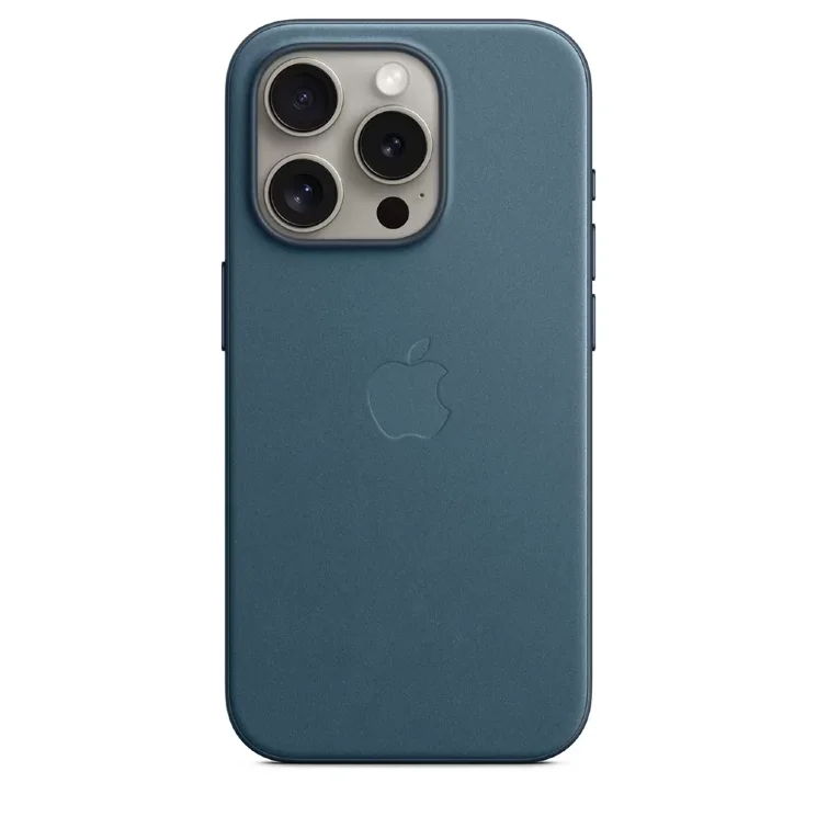 Чехол Apple FineWoven Case with MagSafe Pacific Blue для iPhone 15 Pro (MT4Q3)