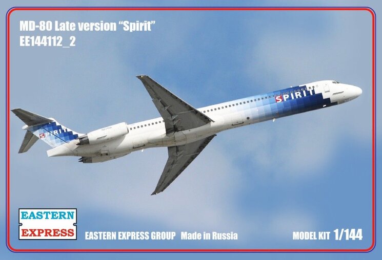 Восточный Экспресс 144112-2 Авиалайнер MD-80 Spirit Airlines 1/144 