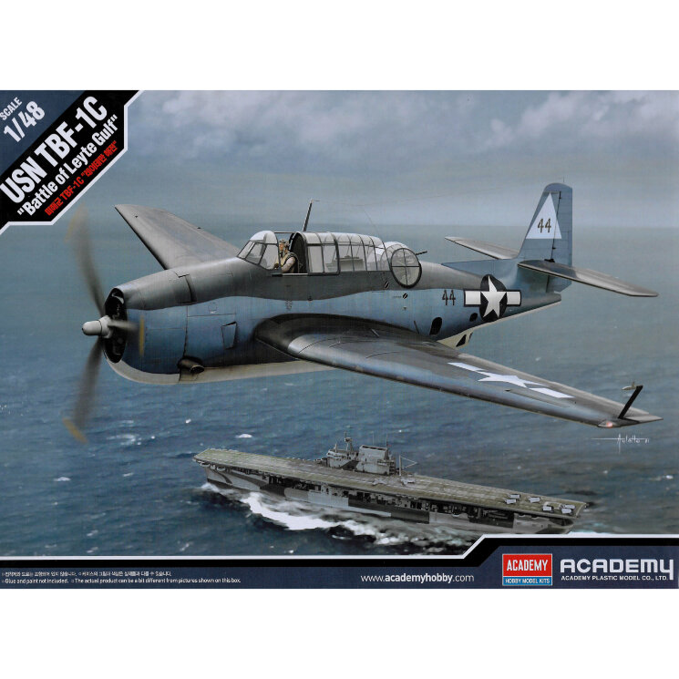 Academy 12340 Бомбардировщик USN TBF-1C "Battle of Leyte Gulf" 1/48