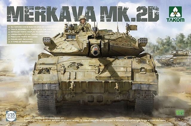 Takom 2133 Израильский танк Merkava 2D Israel Defence Forces Main Battle Tank 1/35