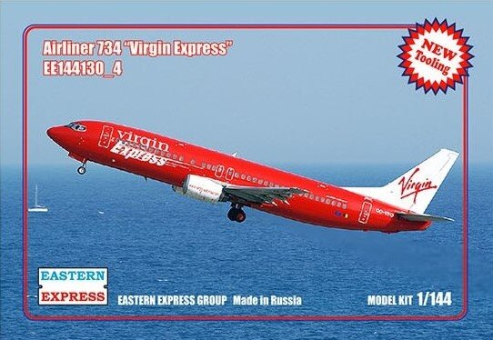 Восточный Экспресс 144130-4 Авиалайнер Boeing 737-400 Virgin Airlines 1/144