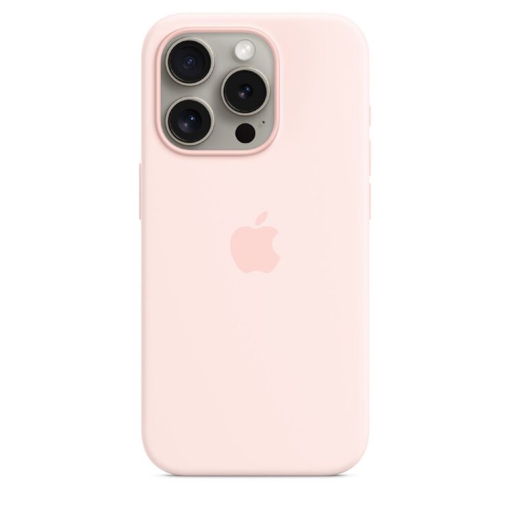 Чехол Apple Silicone Case with MagSafe Light Pink для iPhone 15 Pro Max (MT1U3)