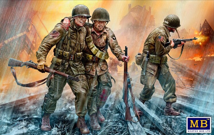 Master Box 35219 Американские парашютисты 1944 г. 1/35