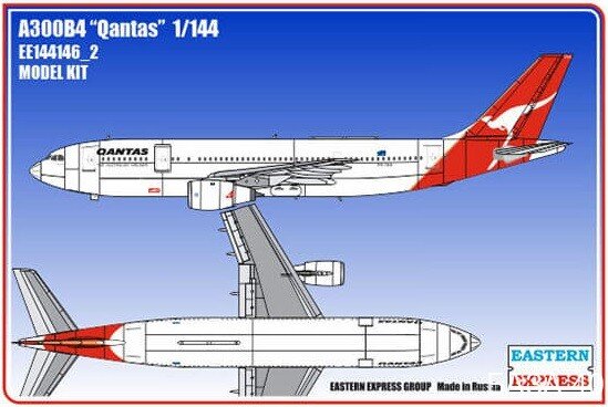 Восточный Экспресс 144146-2 Авиалайнер Airbus A300 B4 QUANTAS 1/144