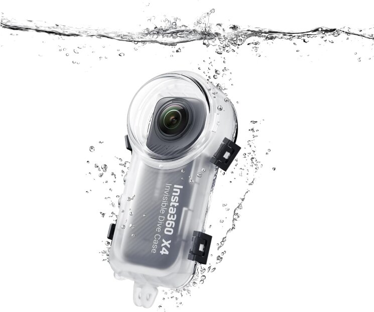 Водонепроницаемый бокс для Insta360 X4 (Invisible Dive Case)