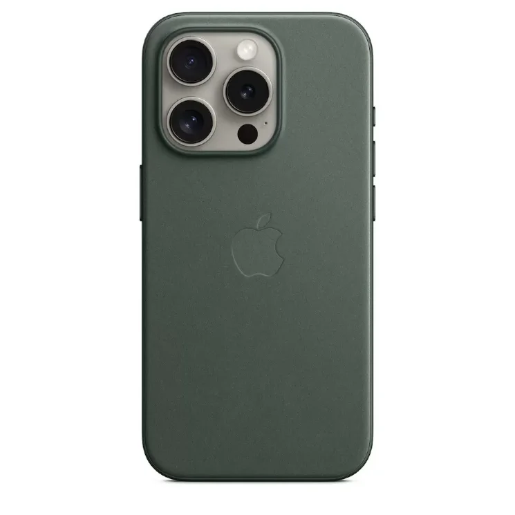 Чехол Apple FineWoven Case with MagSafe Evergreen для iPhone 15 Pro Max (MT5O3)