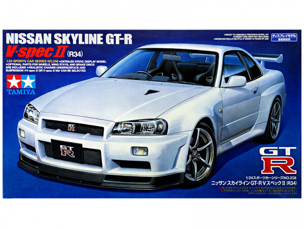 Tamiya 24258 Nissan Skyline GT-R V-spec II (R34) 1/24