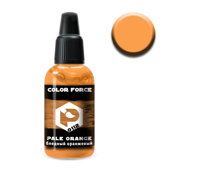 Pacific88 0112 Краска акриловая Aero Color Force бледный оранжевый 18 мл. 