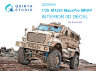 Quinta Studio QD35044 3D Декаль интерьера кабины M1224 MaxxPro MRAP (для модели Bronco) 1/35