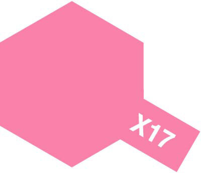 Tamiya 81517 X-17 Pink (розовая) акриловая краска 10 мл