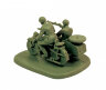 Звезда 6277 Советский мотоцикл М-72 с коляской и экипажем 1/72