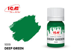 ICM C1009 Краска для творчества, 12 мл, цвет Темно-зеленый (Deep Green)