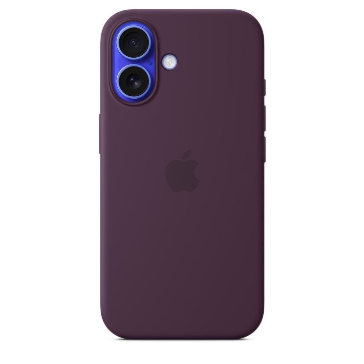 Чехол Apple Silicone Case with MagSafe Plum для iPhone 16 (MYY43)