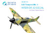 Quinta Studio QD48190 3D Декаль интерьера кабины Tempest Mk.II (Eduard) 1/48