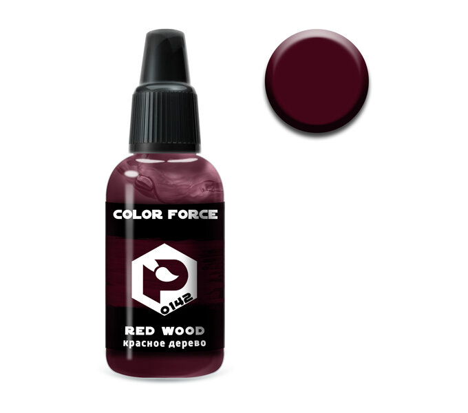Pacific88 0142 Краска акриловая Aero Color Force красное дерево 18 мл. 